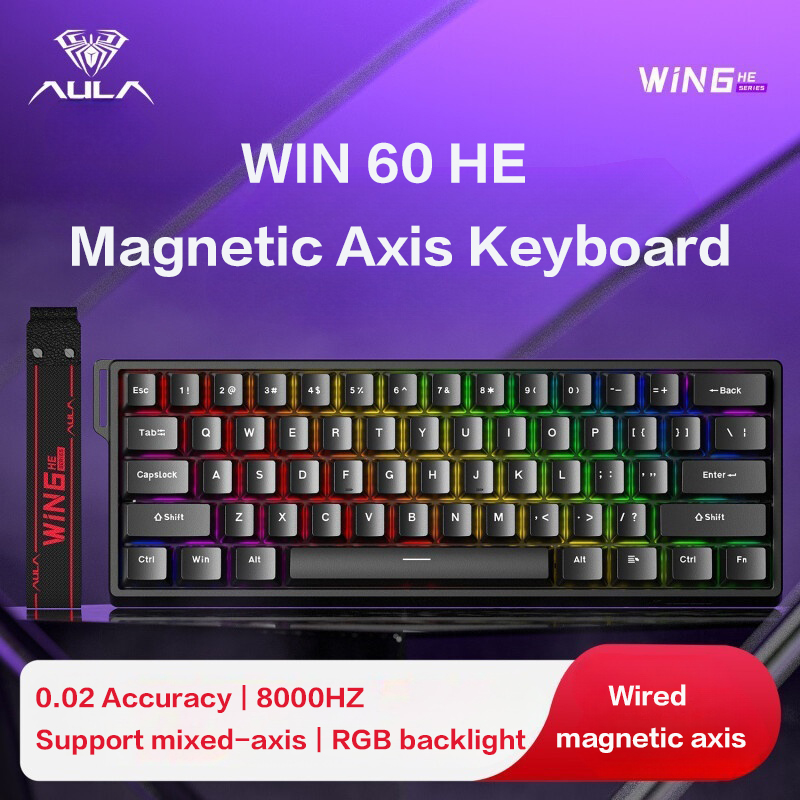 Gaming Keyboard Hall Effect - AULA WiN 60 Magnetic Axis Keyboard