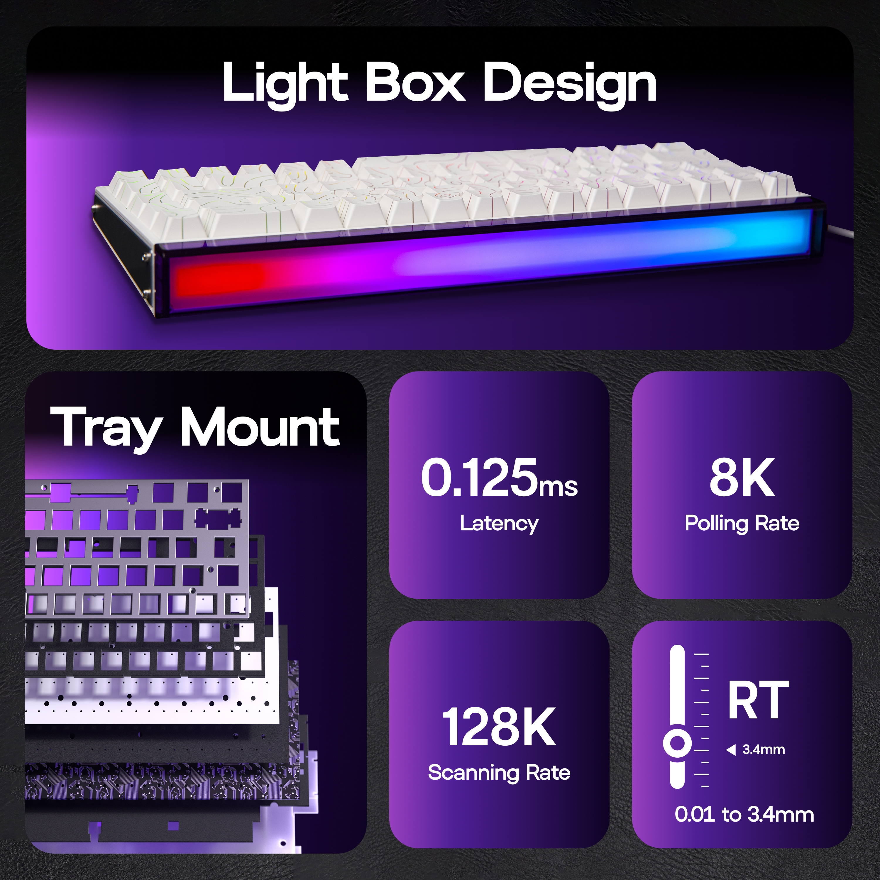 AULA Hero68 HE 65% ANSI US Lay - Gaming Keyboard Hall Effect Switches ulasan dan harga