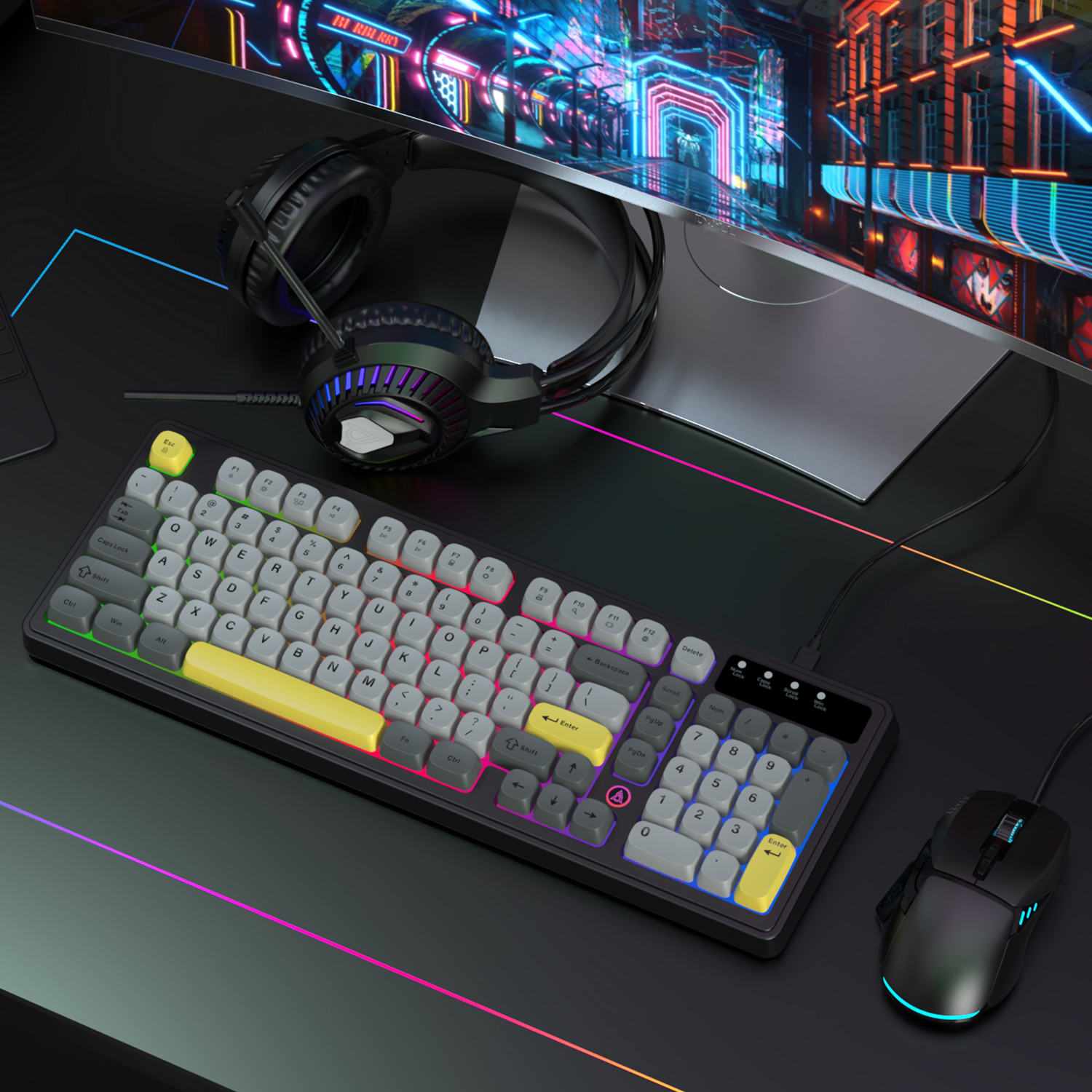 AJAZZ AT120 Bundle: Gaming Key - Gaming Keyboard Affordable ulasan dan harga