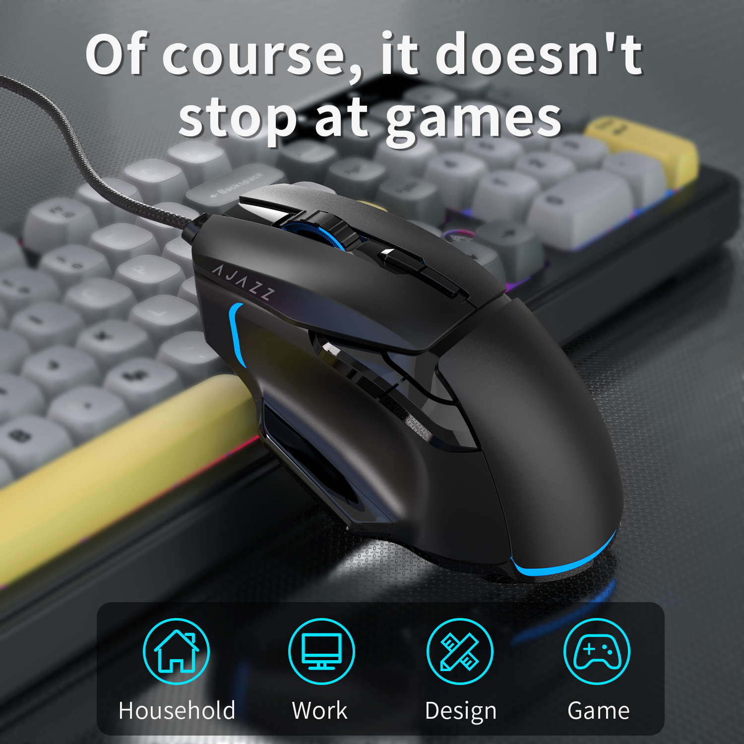 AJAZZ AT120 Bundle: Gaming Key - Gaming Keyboard Affordable ulasan dan harga