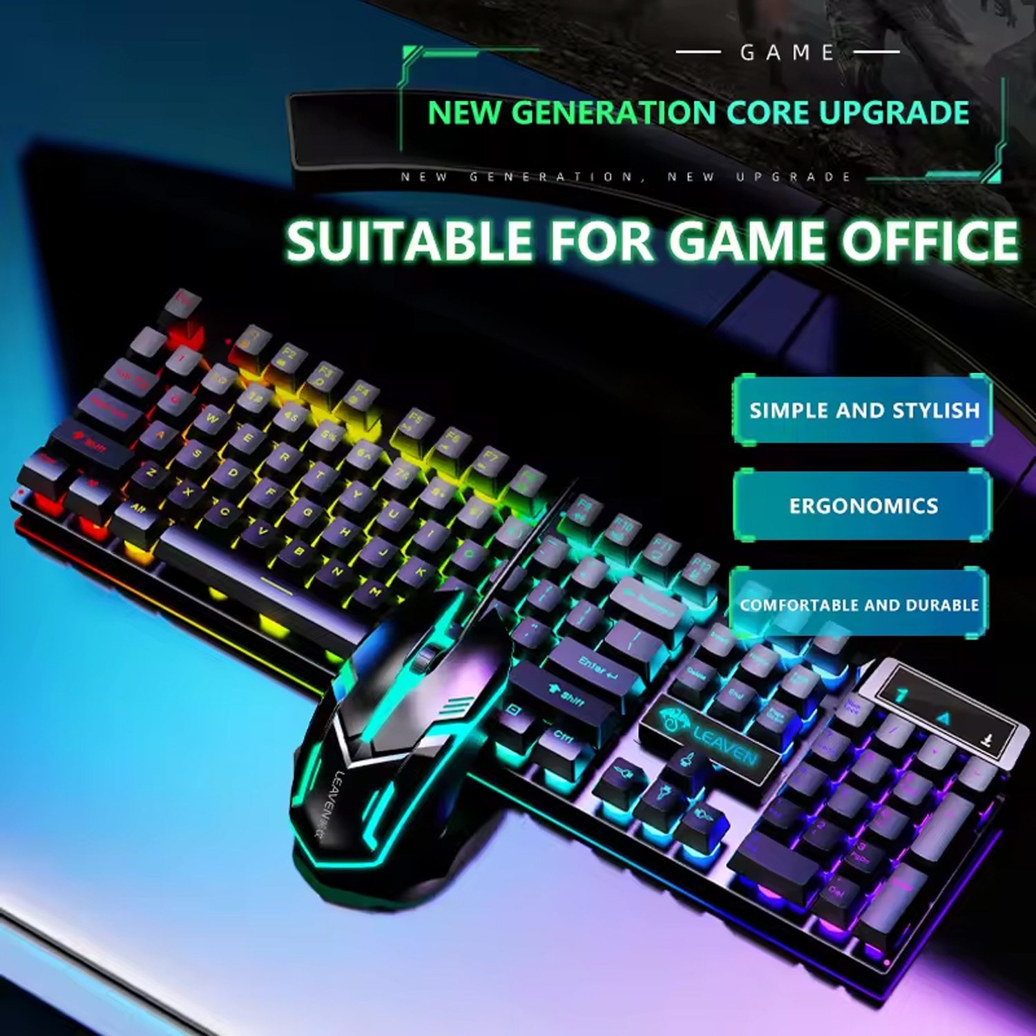 Gamer Keyboard And Mouse PC Ga - Gaming Keyboard No Rgb ulasan dan harga