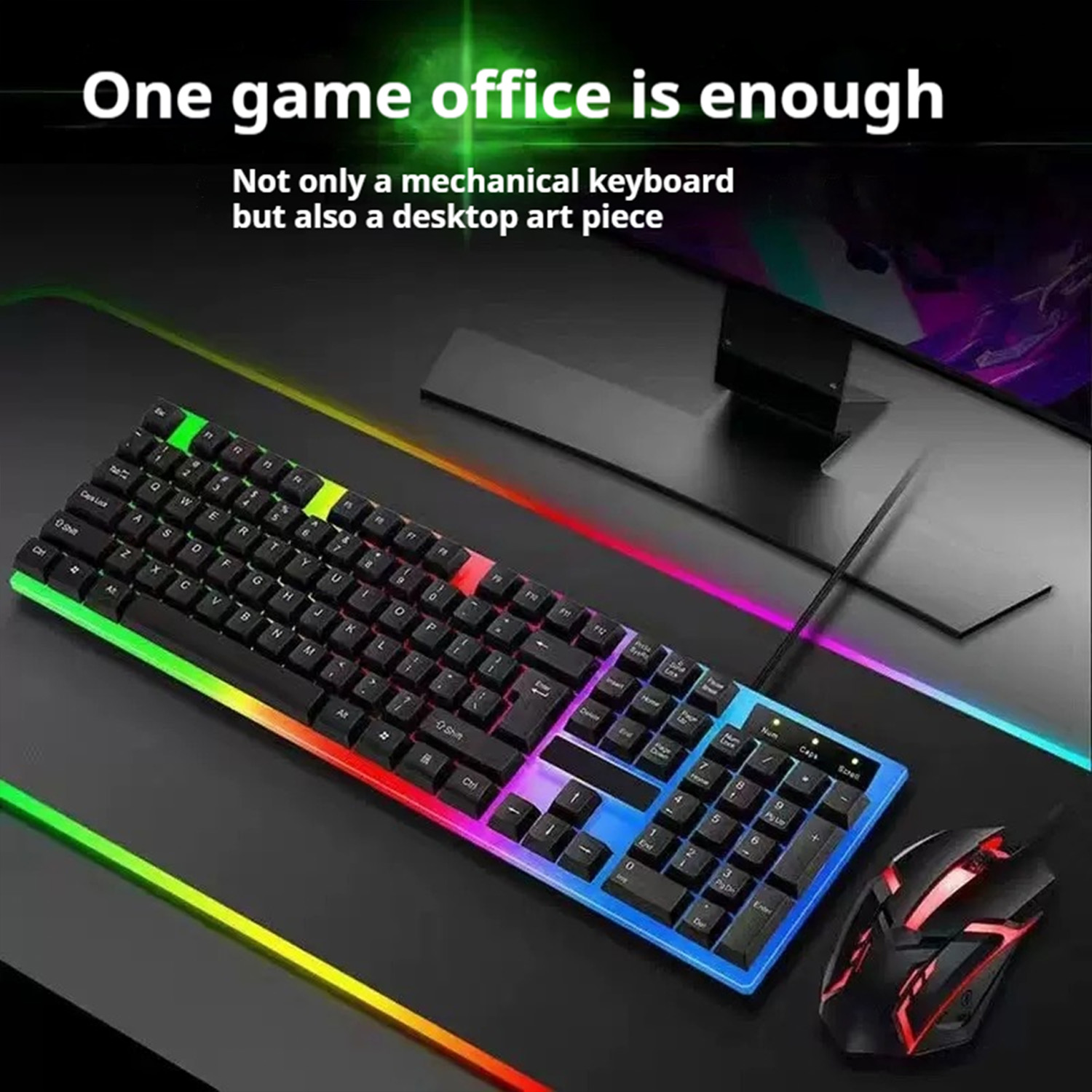 Gamer Keyboard And Mouse PC Ga - Gaming Keyboard No Rgb ulasan dan harga