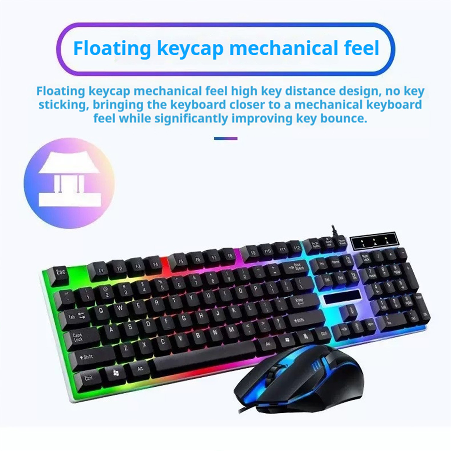 Gamer Keyboard And Mouse PC Ga - Gaming Keyboard No Rgb ulasan dan harga