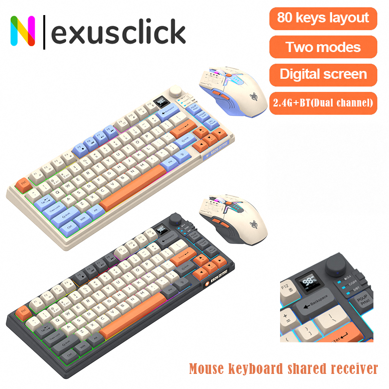 New Dual-Mode 80 Keys Wireless - Gaming Keyboard No Rgb ulasan dan harga
