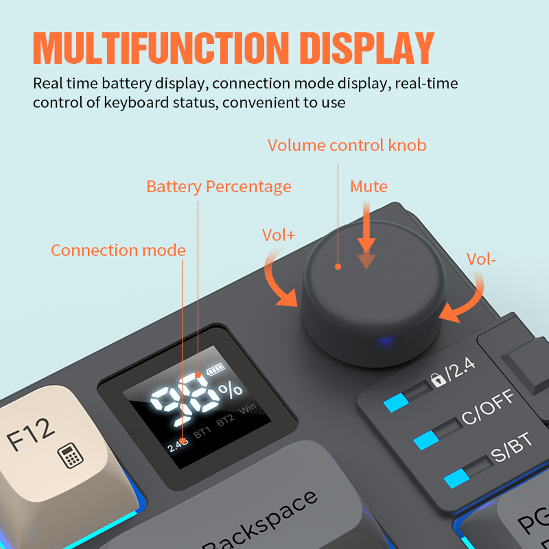 New Dual-Mode 80 Keys Wireless - Gaming Keyboard No Rgb ulasan dan harga