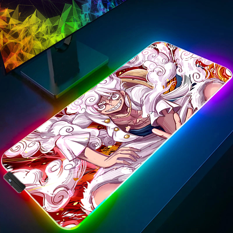 LED Mouse Pad One Piece Luffy  - Gaming Keyboard No Rgb ulasan dan harga