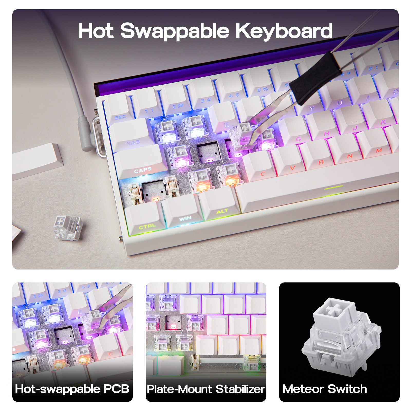 AULA Hero68 HE 65% ANSI QWERTY - Gaming Keyboard Hall Effect Switches ulasan dan harga