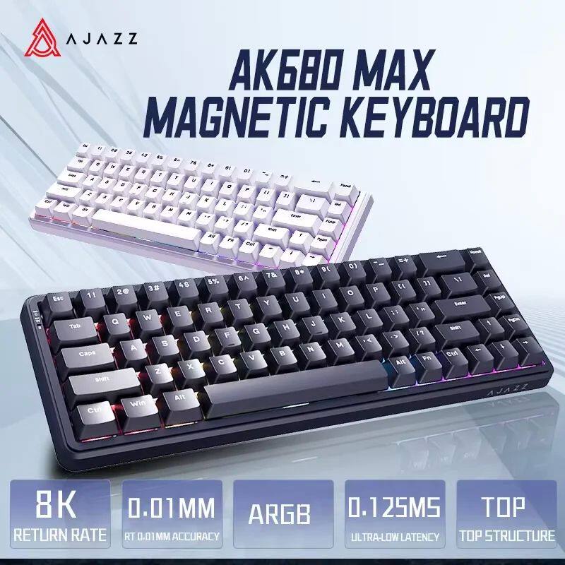 AJAZZ AK680 MAX/V2 Mechanical  - Gaming Keyboard Hall Effect Switches ulasan dan harga