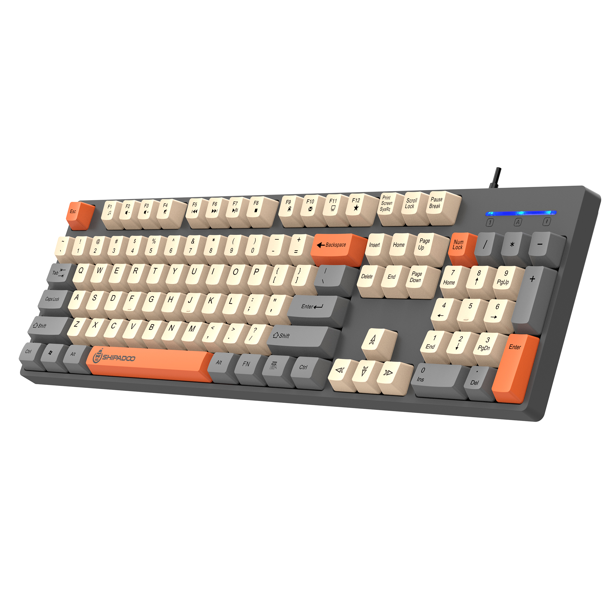 SHIPADOO K600 Colorblock Wired - Gaming Keyboard That Is Quiet ulasan dan harga