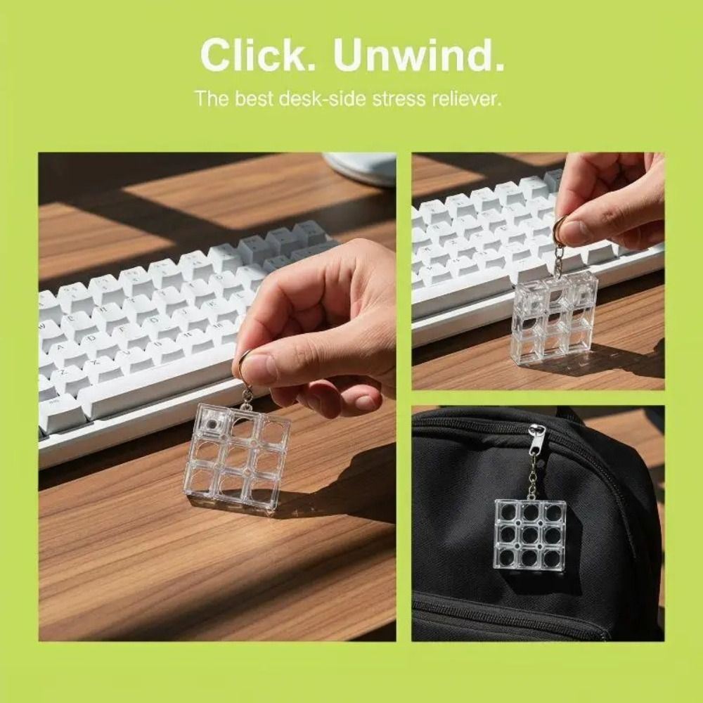 Plastic DIY Keyboards Keychain - Mechanical Switch Tester ulasan dan harga