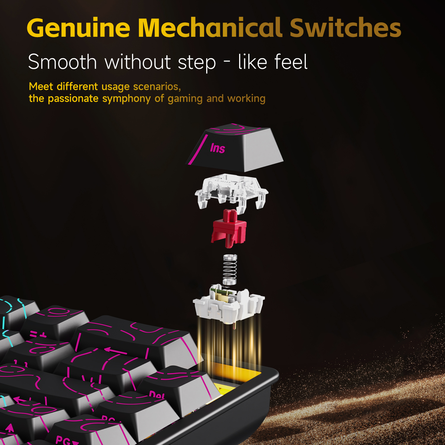 AJAZZ NK68V2 Single-Mode Wired - Gaming Keyboard Hall Effect ulasan dan harga