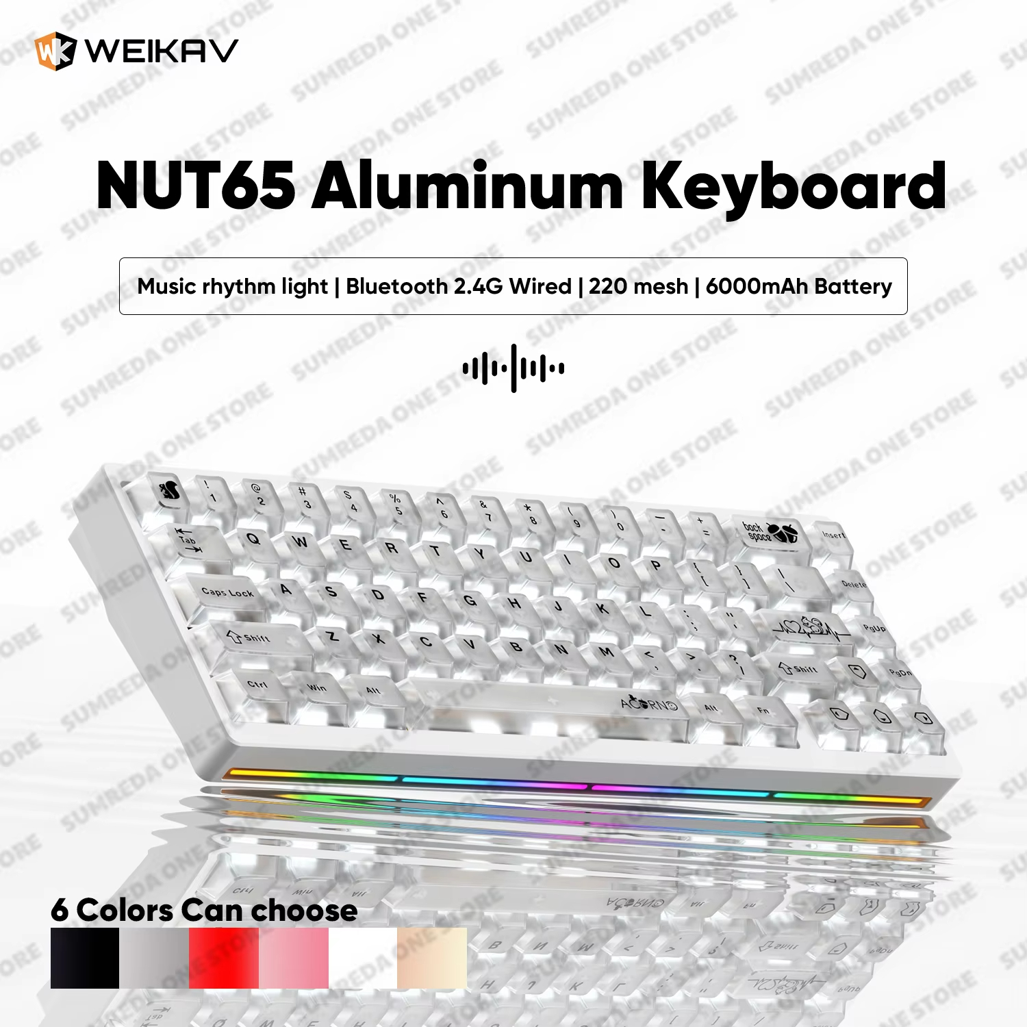Weikav Lucky65 V3 NUT65 Wirele - Aluminum Case 65 ulasan dan harga