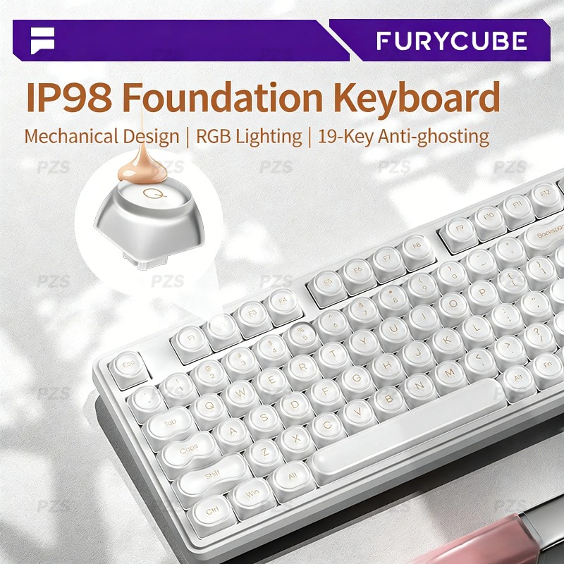 IP98 FURYCUBE Wired Gaming Mem - Gaming Keyboard Ip98 ulasan dan harga