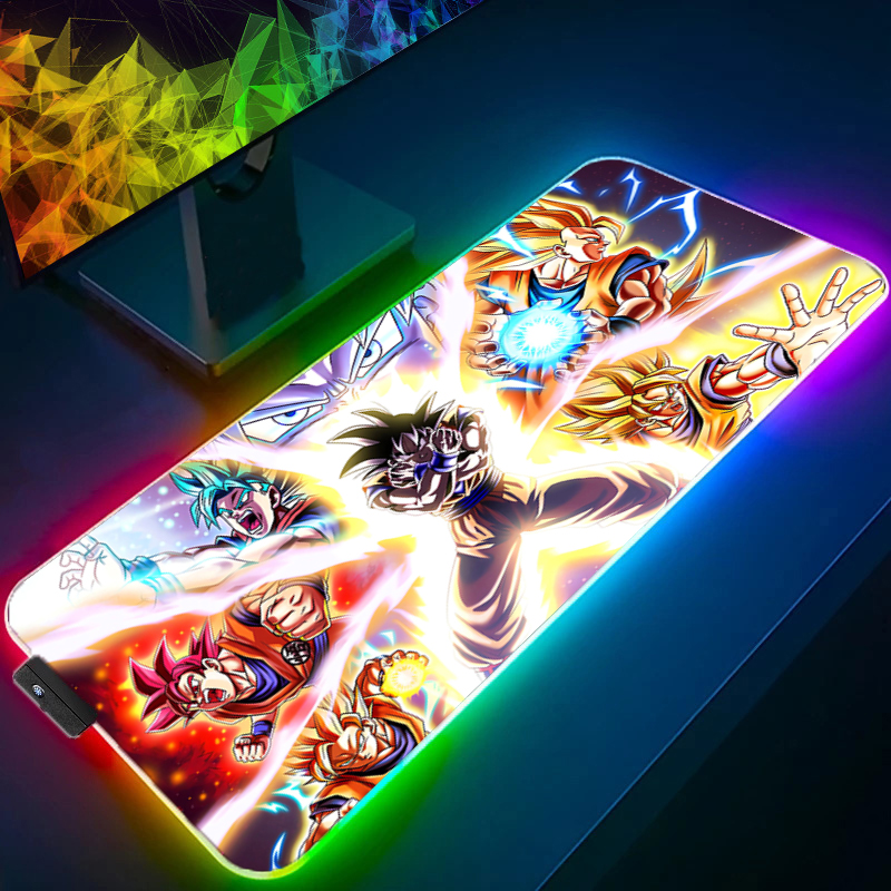 LED Mouse pad Dragon Ball Comp - Gaming Keyboard No Rgb ulasan dan harga