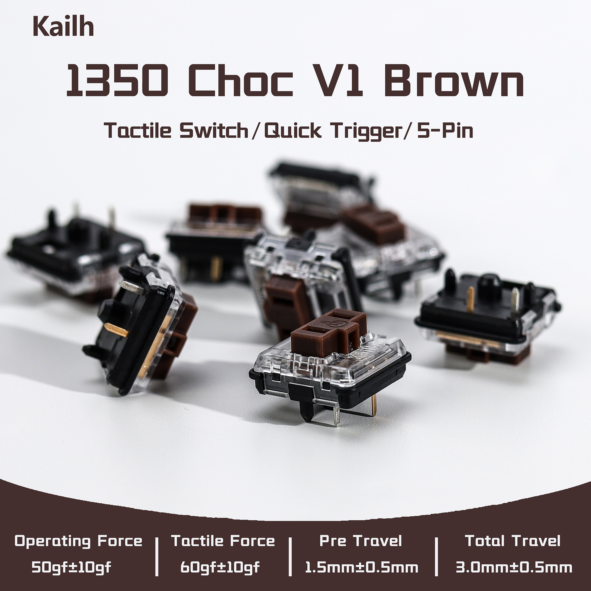 Kailh 1350 Choc V1 Brown Switc - Gaming Keyboard No Rgb ulasan dan harga