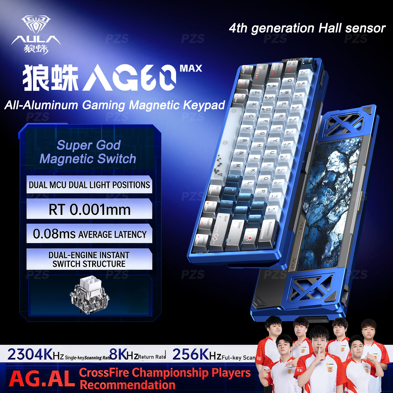 AULA AG60 Pro MAX Wired Mechan - Gaming Keyboard Hall Effect Switches ulasan dan harga