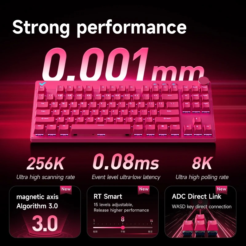 MCHOSE Mix 87 Magnetic Axis Ca - Gaming Keyboard Hall Effect ulasan dan harga