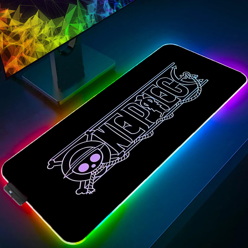 LED Mouse Pad One Piece Luffy  - Gaming Keyboard No Rgb ulasan dan harga