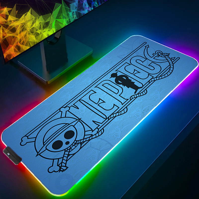 LED Mouse Pad One Piece Luffy  - Gaming Keyboard No Rgb ulasan dan harga